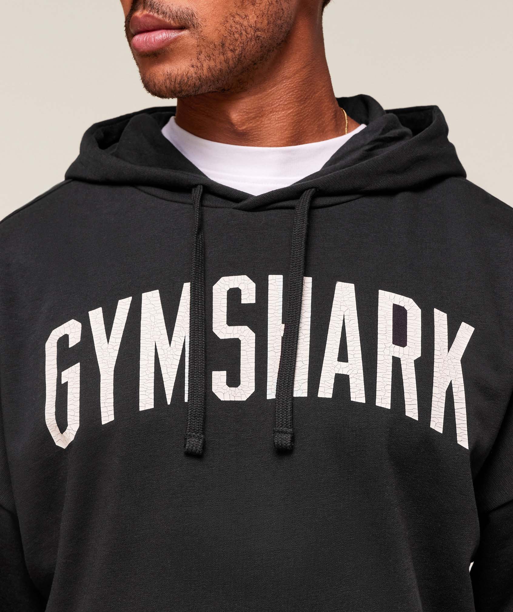 Gymshark Worn Graphic Hoodie - Black - Image 4