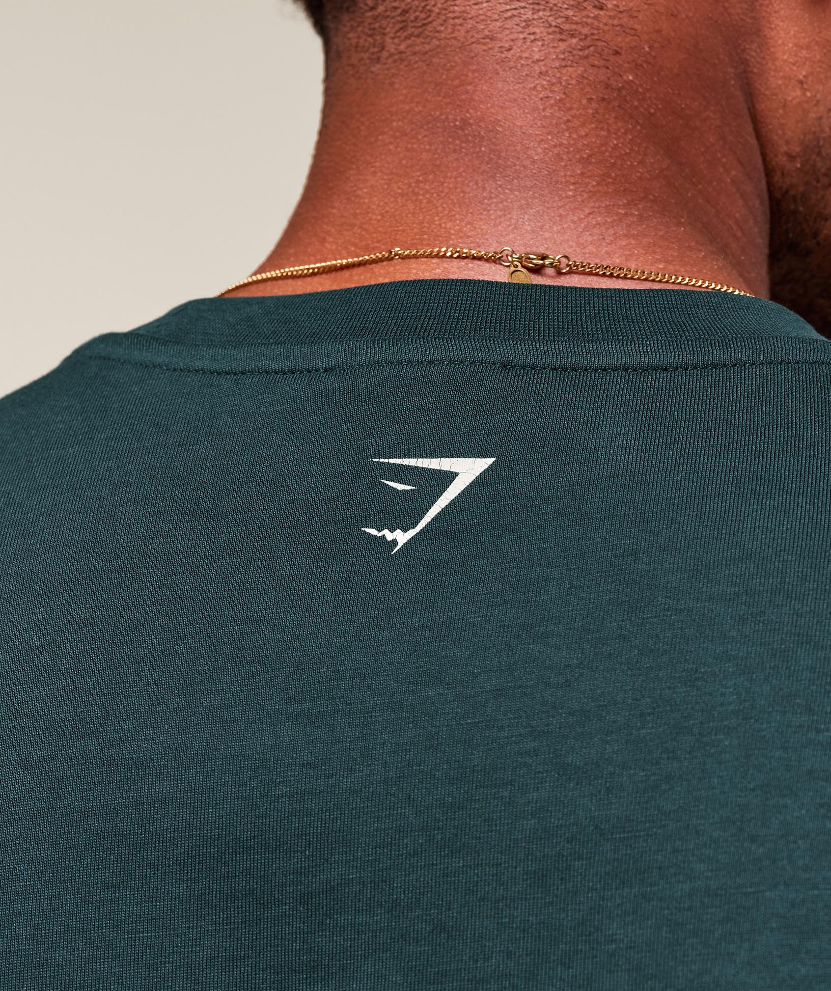 Gymshark Worn Graphic T-Shirt - Deep Petrol Blue - Image 5