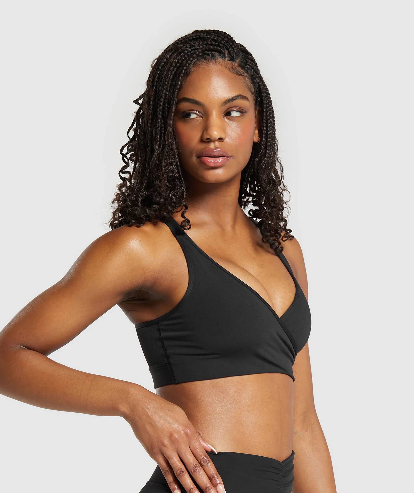 Gymshark Wrap Sports Bra - Black - Image 3
