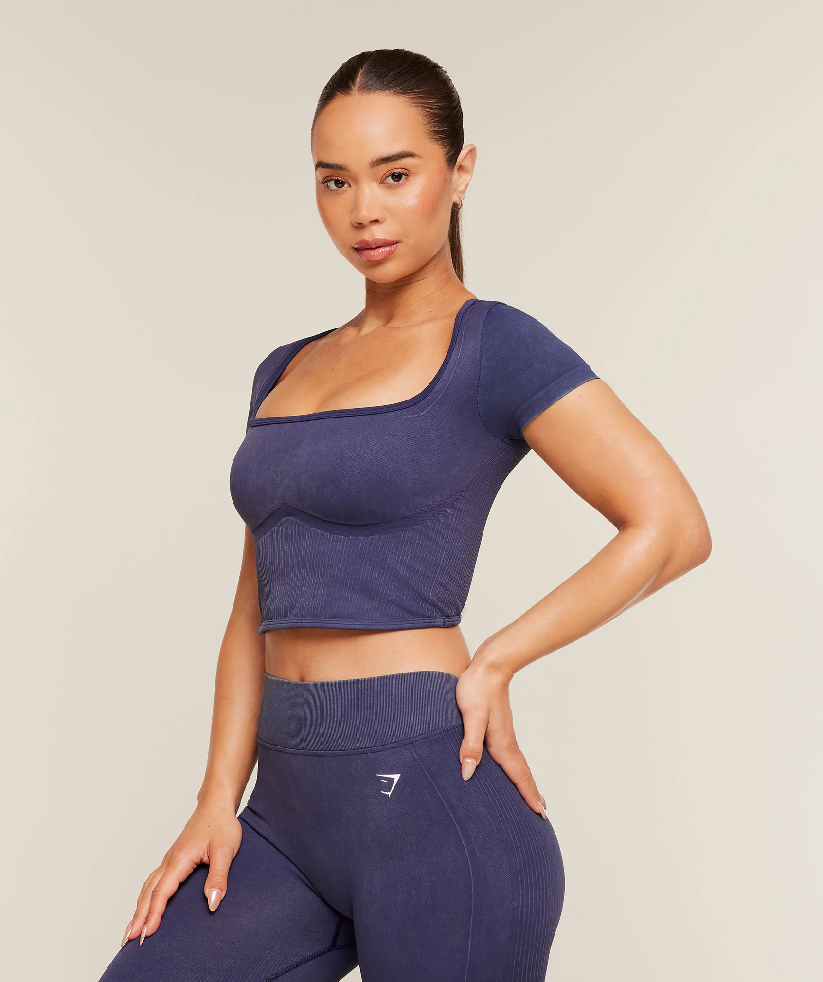 Gymshark x Bratz Crop Top - Indigo Purple/Wash - Image 4