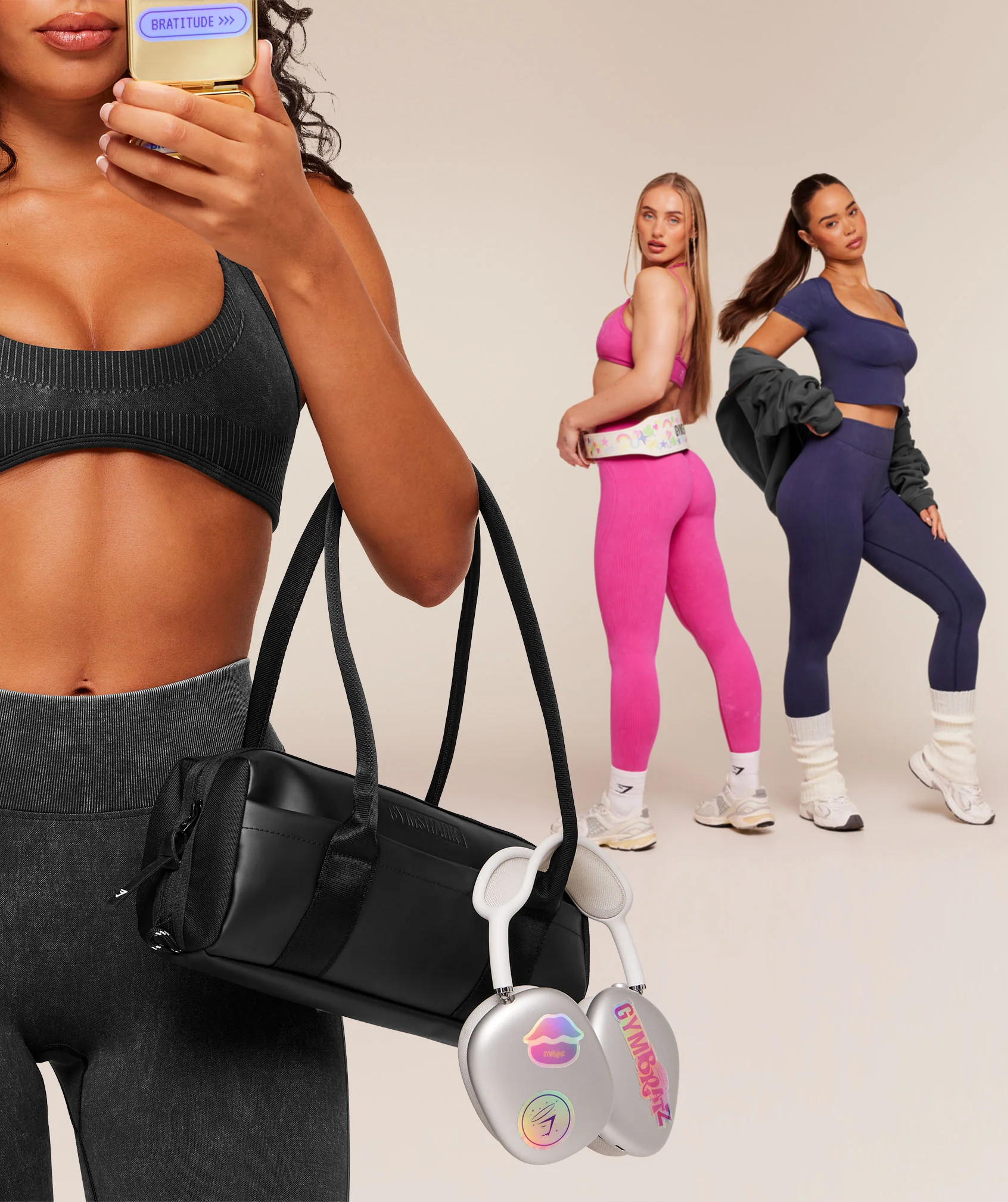 Gymshark x Bratz Leggings - Super-Set Pink/Wash - Image 6