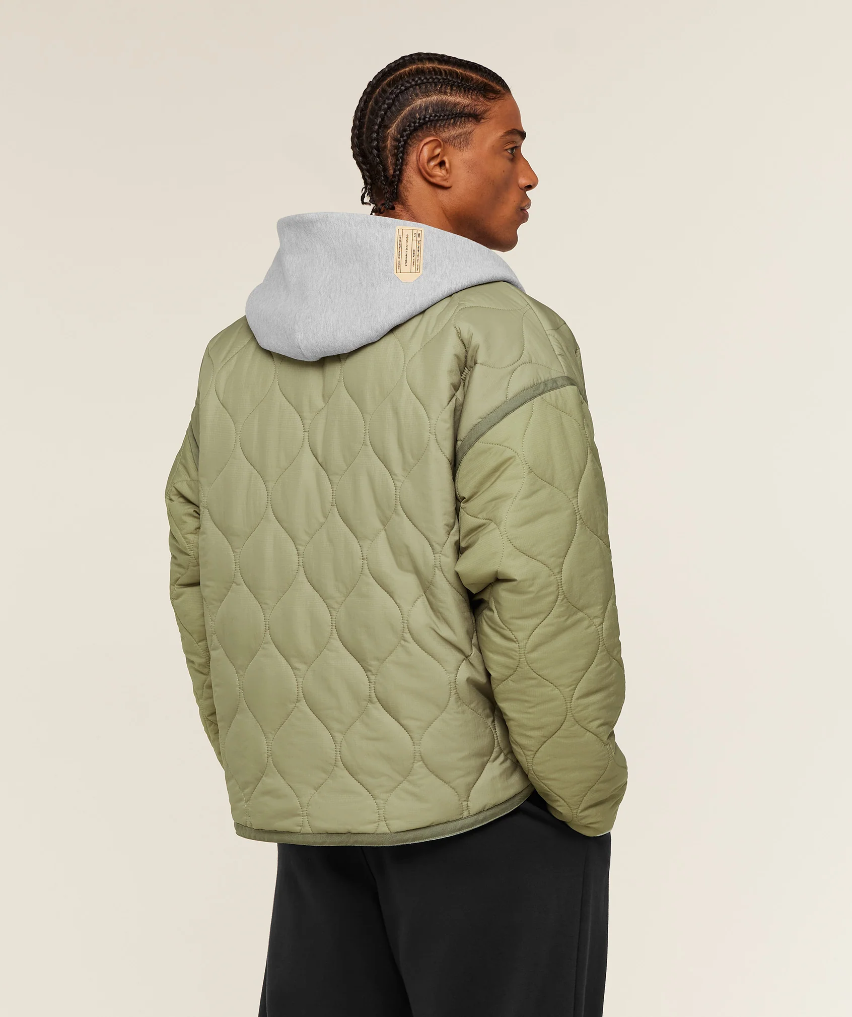 Gymshark x Saalt Studios Jacket - GS Utility Green/GUILLE Core Grey Marl - Image 3