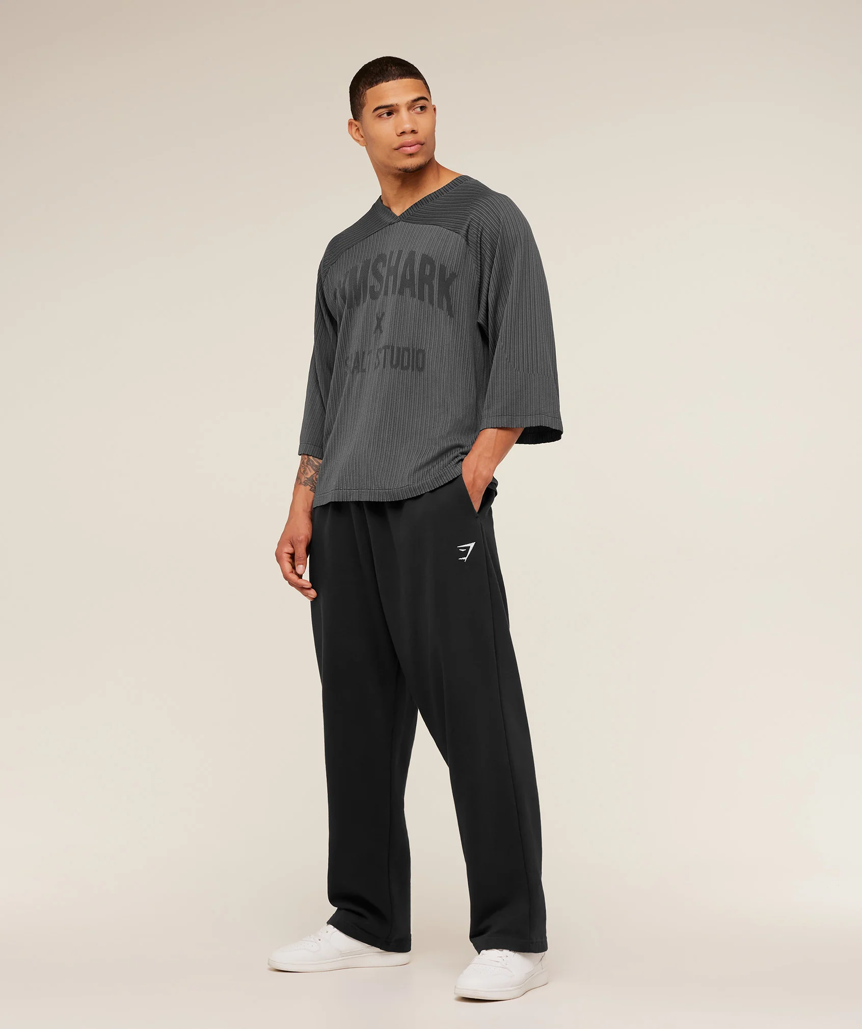 Gymshark x Saalt Studios Seamless Jersey - GS Asphalt Grey/GS Pitch Grey - Image 5