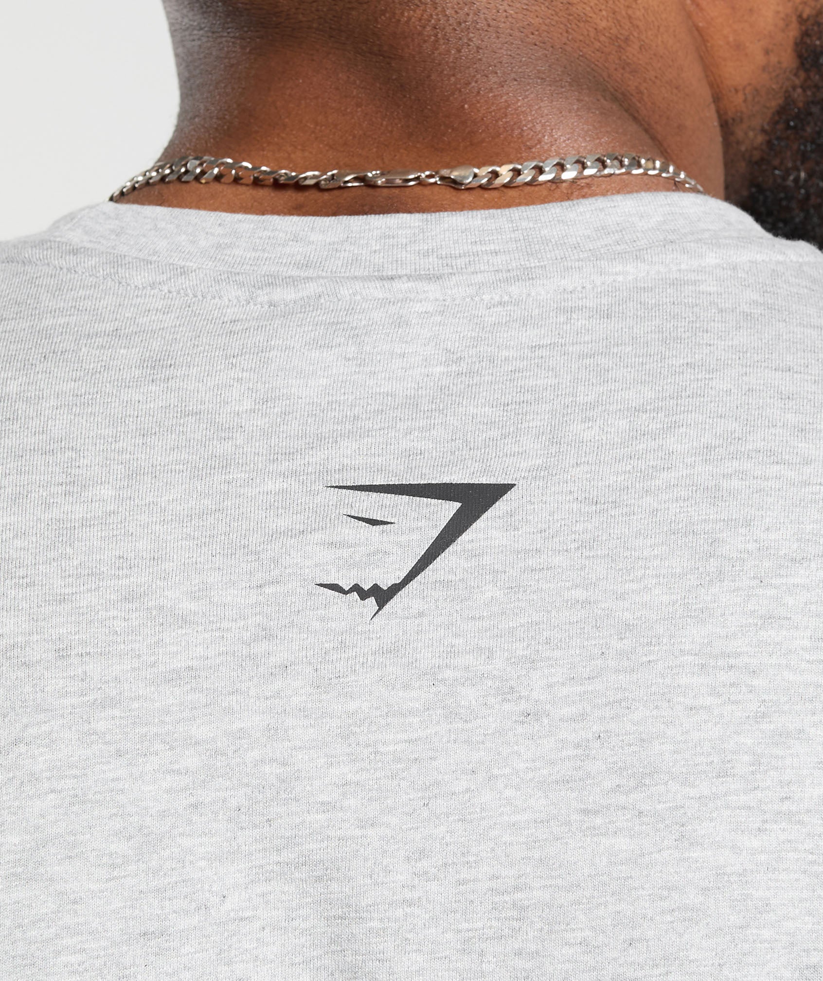 Gymshark XXL Graphic T-Shirt - Light Grey Core Marl - Image 5