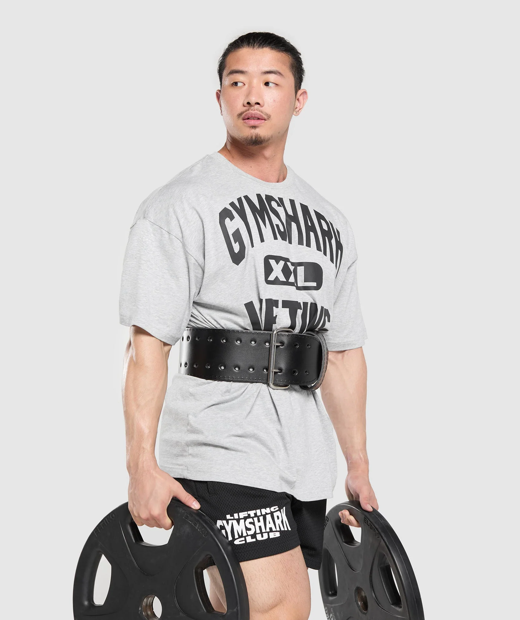 Gymshark XXL Graphic T-Shirt - Light Grey Core Marl - Image 6