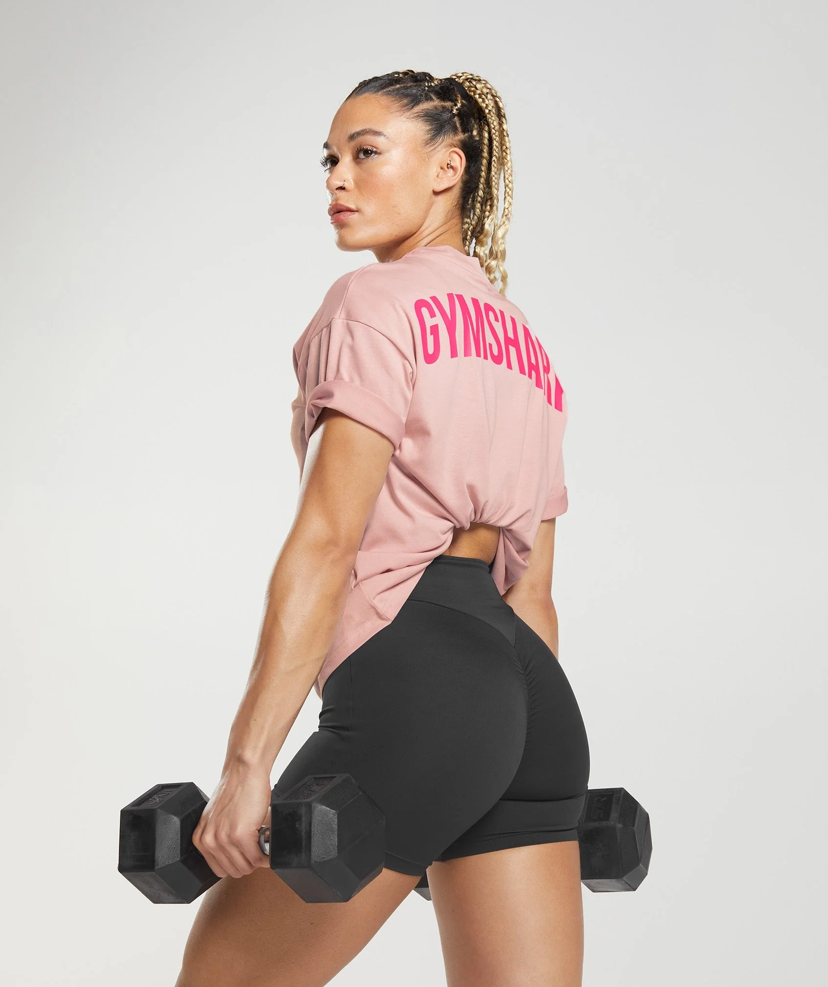 Gymshark GS Power Oversized T-Shirt - Scandi Pink - Image 4