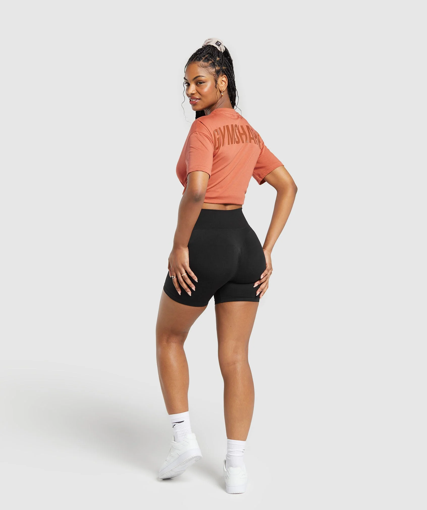Gymshark GS Power Oversized T-Shirt - Terracotta Orange - Image 4