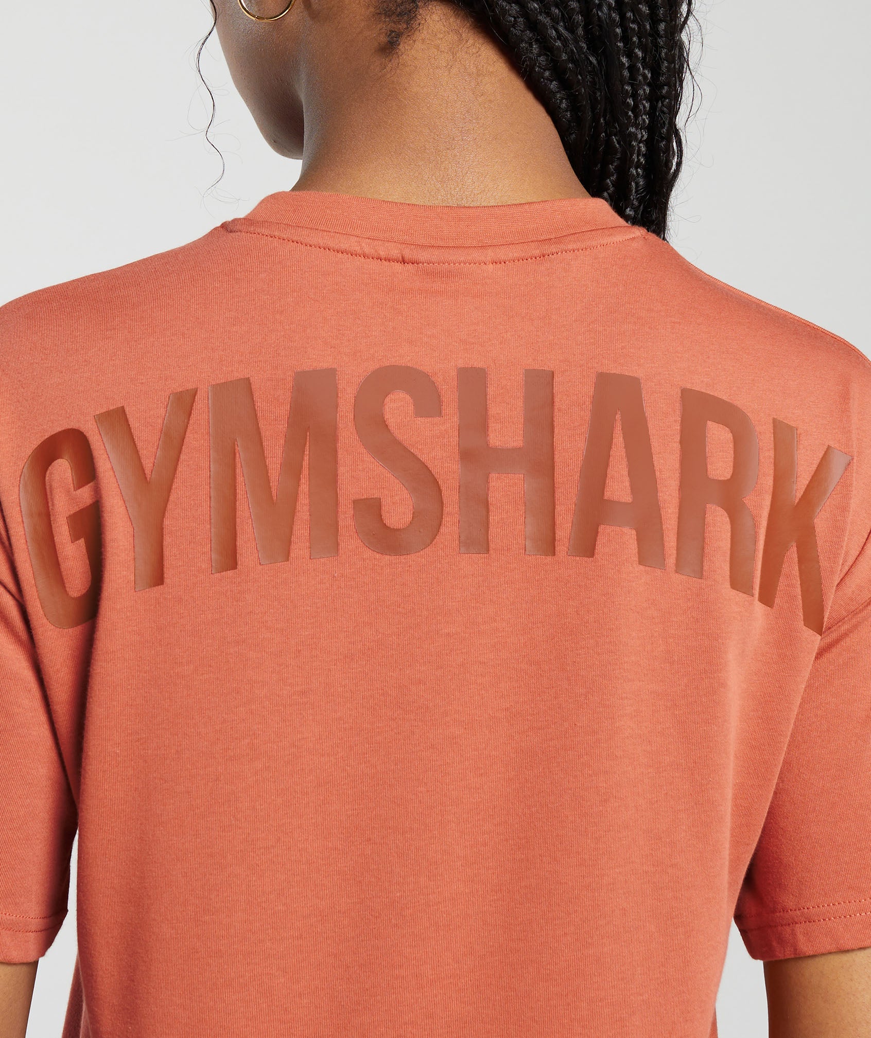 Gymshark GS Power Oversized T-Shirt - Terracotta Orange - Image 5