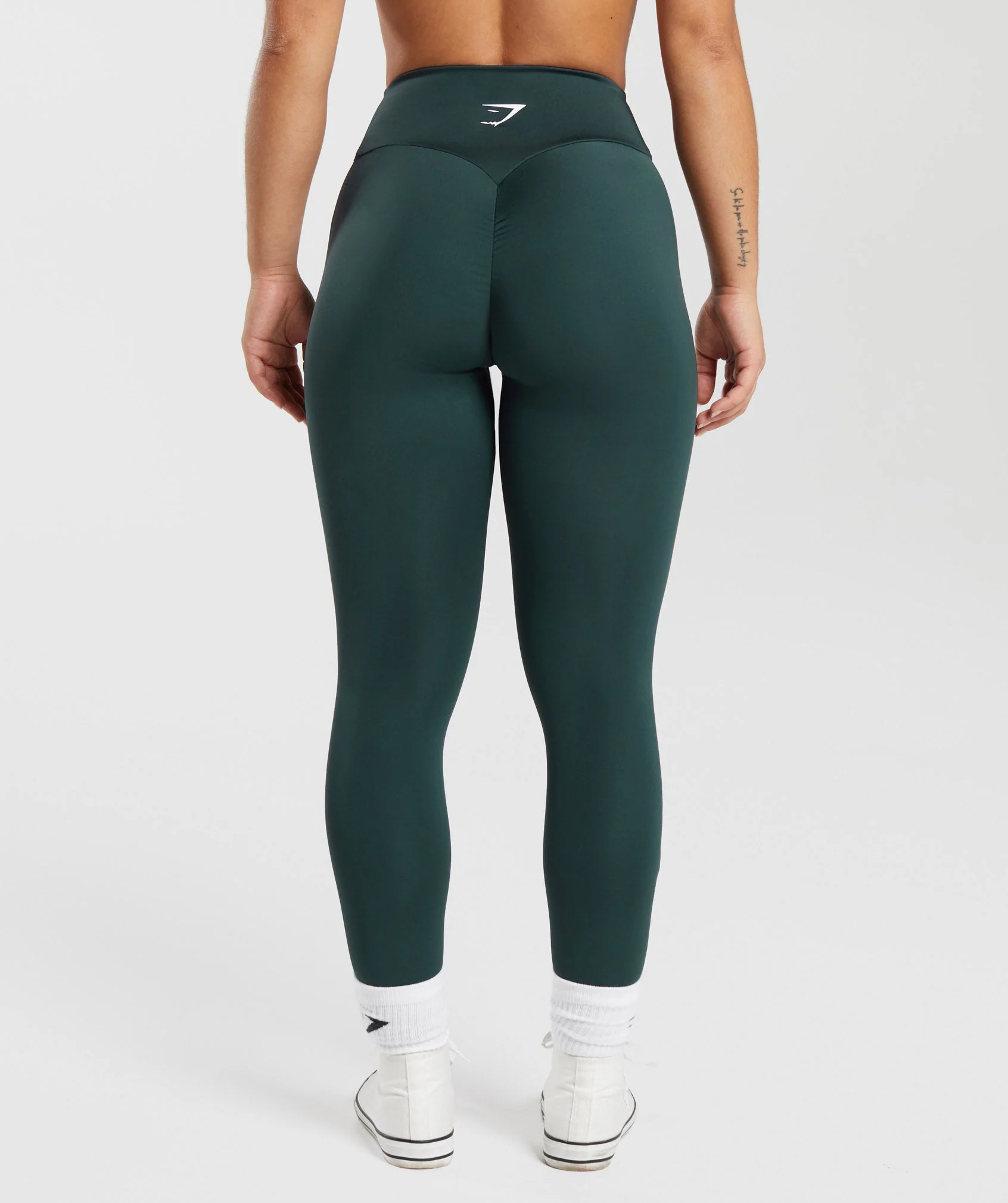 Gymshark Power Regular Leggings - Darkest Teal - Image 2