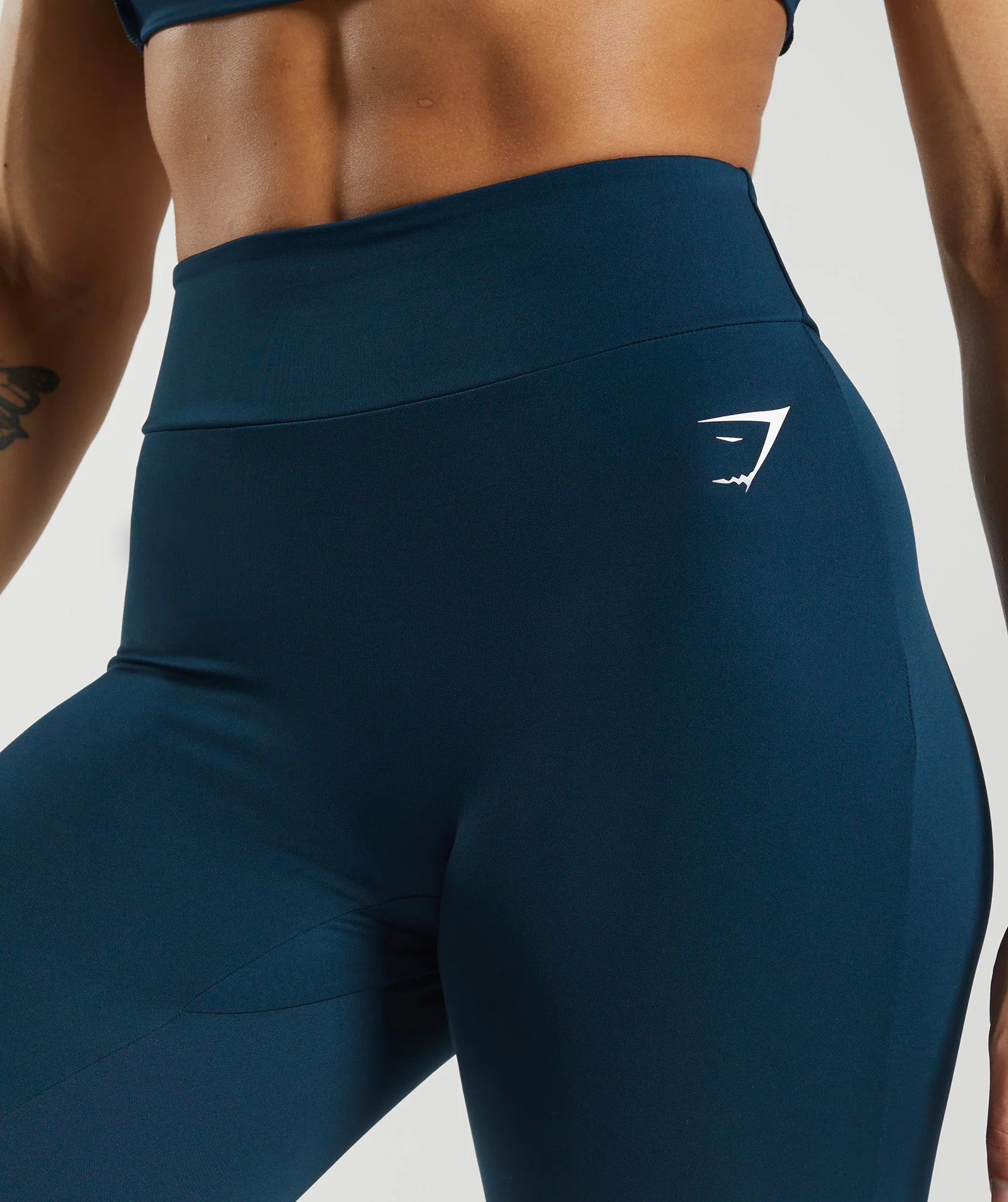 Gymshark Power Regular Leggings - Navy - Image 4