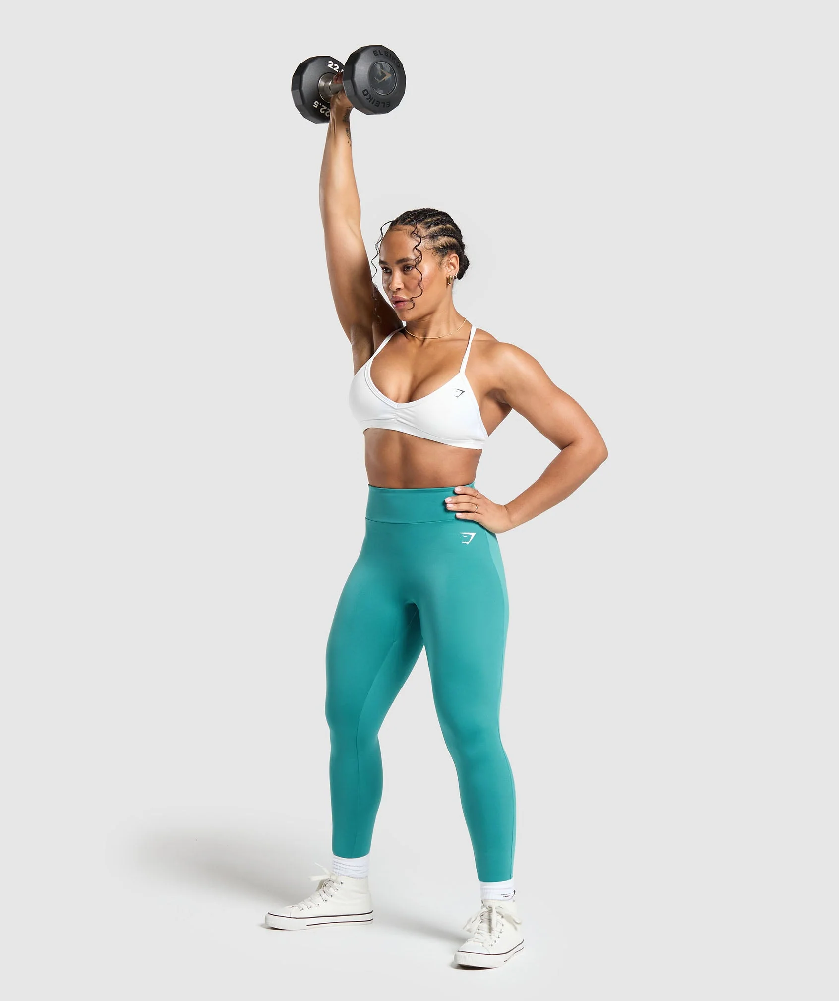 Gymshark Reps Short Leggings - Bondi Teal - Image 4
